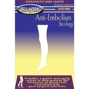 Bell Horn Anti Embolism Stockings 18mmHg Knee high Close Toe in Beige 