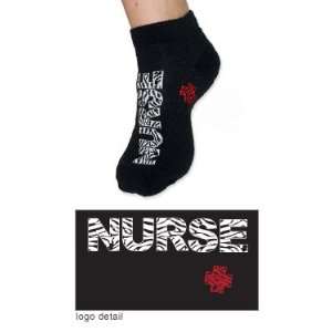 Anklet Socks with Nurse Wild Kingdom Graphic