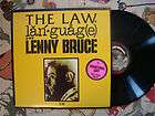 LENNY BRUCE PROMO ALBUM Rare Promotional Only LP  