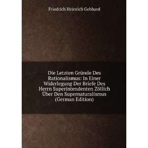   Supernaturalismus (German Edition) Friedrich Heinrich Gebhard Books