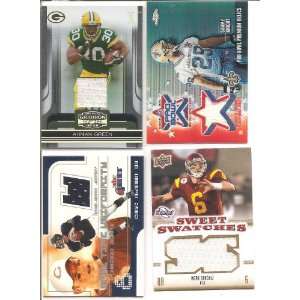 Card Lot of Game/Event Used NFL Players . . . Featuring 2010 Upper 