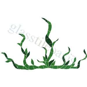 Large Green Seagrass Pool Accents Green Pool Glossy Ceramic   16164