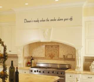 Dinners Ready Kitchen Vinyl Wall Word Art Lettering Stickers Home 
