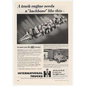  1955 IH International Harvester Truck Crankshaft Print Ad 