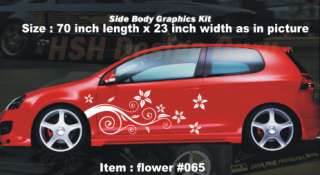 CAR AUTO VINYL BODY GRAPHICS DECALS STICKERS flower #65  