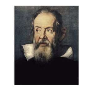  Portrait of Galileo Galilei Giclee Poster Print by Justus 