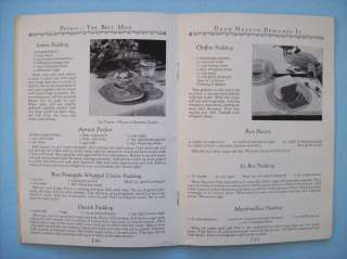 JJ276 Vintage Pevely Ice Cream Novelties Prices Recipes  