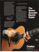 1978 Vintage Ad for Ovation Acoustic Electric Guitars  