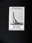 Alden Barnacle Yacht Sailboat boat 1947 print Ad advertisement