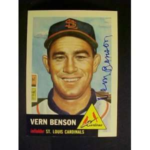  Vern Benson St. Louis Cardinals #205 1953 Topps Archives 