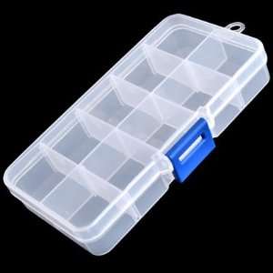  Clear Compartments Fake Nail Art Tips Storage Box Case 