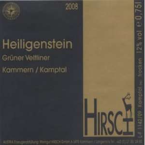  2009 Weingut Hirsch Heiligenstein Gruner Veltliner 750ml 