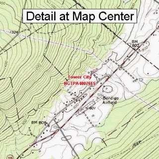 USGS Topographic Quadrangle Map   Tower City, Pennsylvania (Folded 