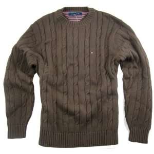    Tommy Hilfiger Mens Crewneck Sweater Brown M Toys & Games