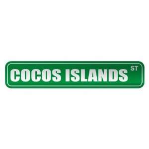   COCOS ISLANDS ST  STREET SIGN COUNTRY