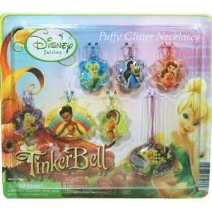    Disney Fairy Puffy Glitter Necklaces Vending Capsules Toys & Games