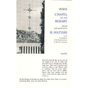  Vence Chapel of the Rosary Planned and Carried Out By H 