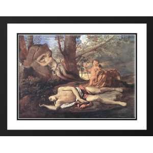   36x28 Framed and Double Matted Echo and Narcissus