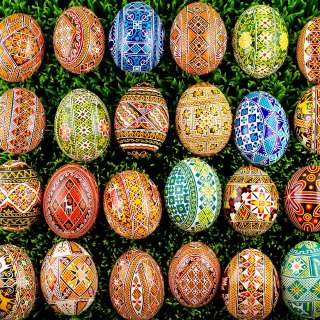   Real Ukrainian Easter Eggs in Assortment, Pysanky Pisanki Eggs Ukraine