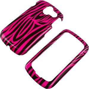  Zebra Stripes (Hot Pink/Black) Protector Case for Pantech 