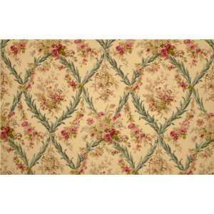  54 Wide Beauclaire Cottage Floral Natural Fabric By The 