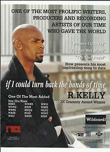 KELLY If I could Turn Back TRADE AD POSTER for R CD  