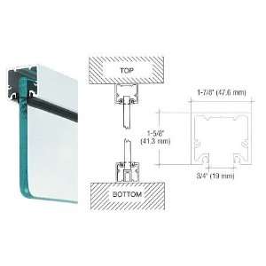 CRL Satin Anodized Wide U Channel With Top Load Roll In Glazing Gasket 