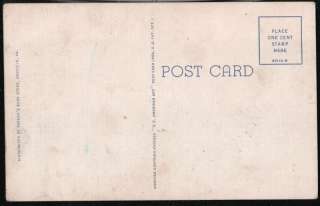 DANVILLE VA VIRGINIA Stratford College House Vintage Prelinen Postcard 