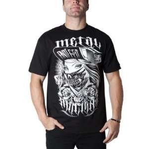 Metal Mulisha Skullchief Mens Short Sleeve Sportswear Shirt   Black 
