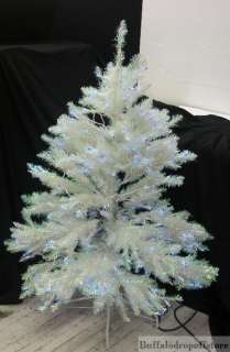 Everything Pictured. 4.5 prelit Irridescent christmas tree w/ blue 