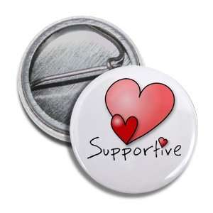  SUPPORTIVE HEART Valentines Day 1 Mini Pinback Button 