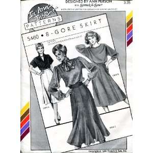   & Sew 8 Gore Skirt Pattern #5460 ~ Hip Size 32 48 Ann Person Books