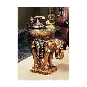  Luxury Persian Arabian Elephant Glass topped Sculptural 