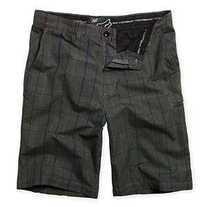  Fox Racing Gonzo Shorts   33/Charcoal/Plaid Automotive