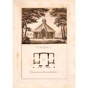  1823 Aquatint Engraving John Plaw Keeper Lodge Dairy Ferme 