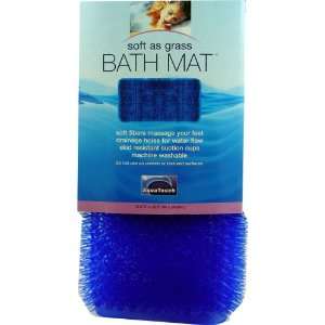 Aqua Touch Soft As Grass Blue Bathmat 