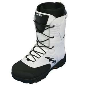  NEW HMK TEAM LACE SNOWMOBILE WINTER BOOTS, US WHITE, US 14 