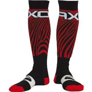  AXO MX Zebra Red One Size Socks Automotive