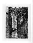 etching of canal in venice by permentier italy lovely 1880s