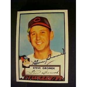  Steve Gromek Cleveland Indians #258 1952 Topps Reprints 
