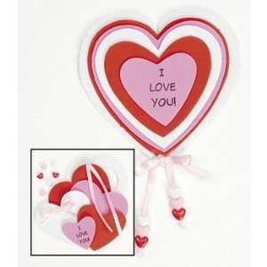    12 Valentine I Love You Magnet Craft Kits Arts, Crafts & Sewing