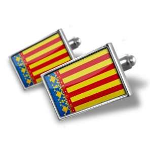  Cufflinks Valencia Flag region Spain   Hand Made Cuff 