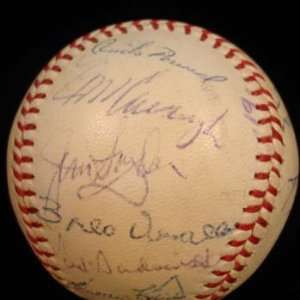 Mickey Mantle, Joe DiMaggio, Willie Mays and Duke Snider Autographed 