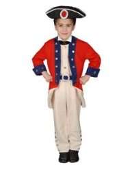 Pretend Deluxe Colonial Soldier Child Costume Dress Up Set Size 16 18