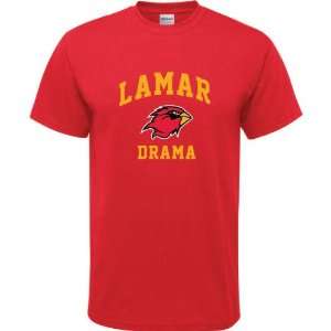    Lamar Cardinals Red Youth Drama Arch T Shirt