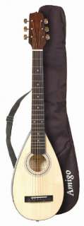 Amigo AMT10 Travel/Portable Acoustic Guitar with Bag 00717070038719 