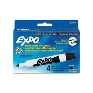  Expo Dry Erase Chisel Point Marker  Assorted Colors 