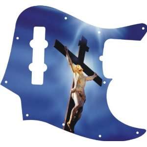  Crucifix BL Graphical J Bass Standard Pickguard Musical 