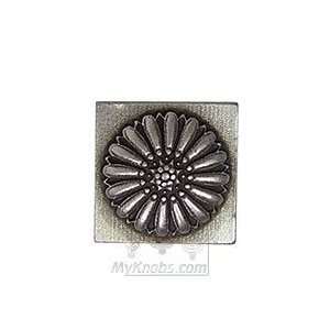 Emenee mini pewter accent tiles 13/16 x 13/16 small floral medallion