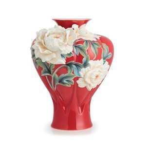  Franz Porcelain Venice peony large vase 